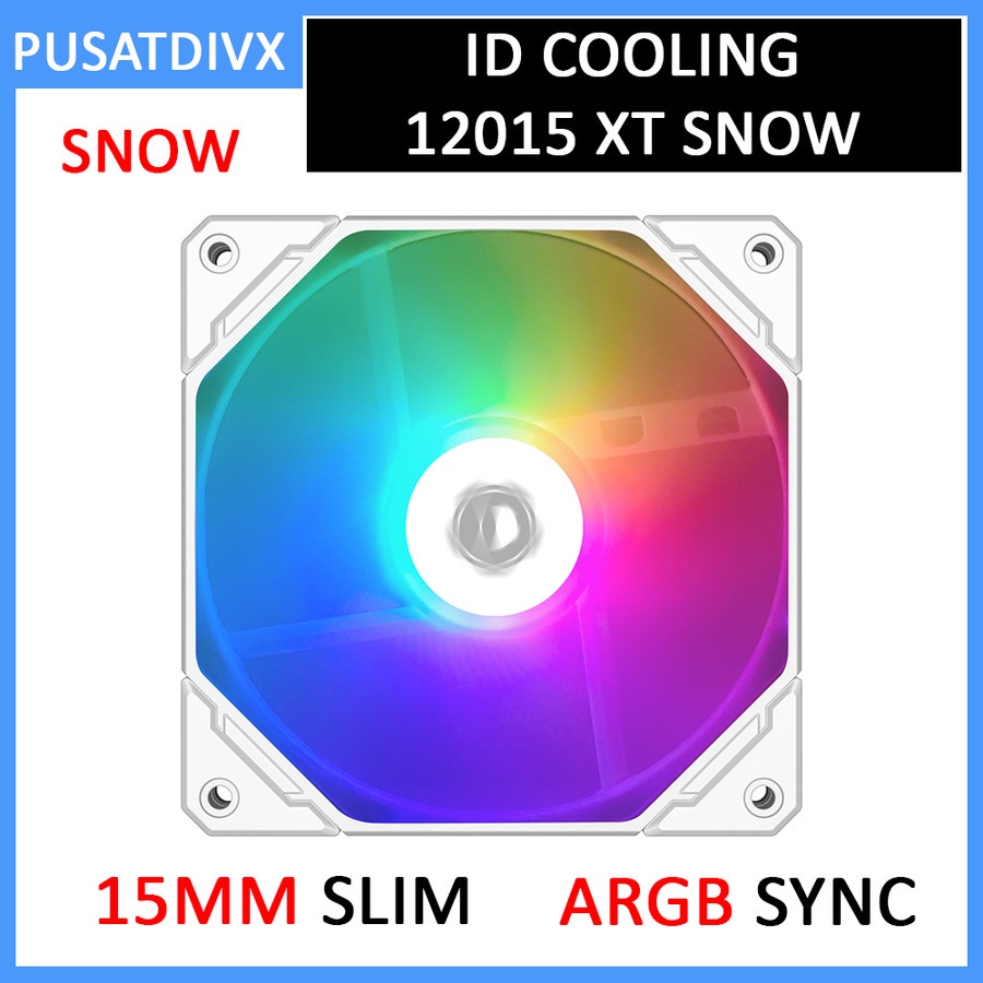 Id COOLING NO 12015 XT ARGB SNOW 12CM PWM FAN CASING ID-COOLING FAN