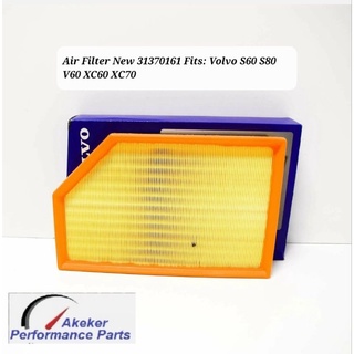 Air Filter New 31370161 Fits: Volvo S60 S80 V60 XC60 XC70