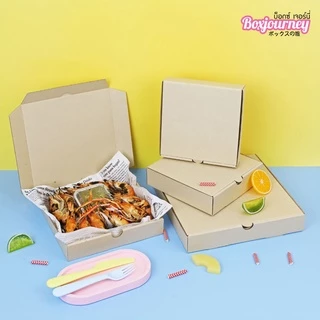 Boxjourney กล่องลูกฟูกพิซซ่า ขนาด 6-16 นิ้ว (10 ใบ/แพค)