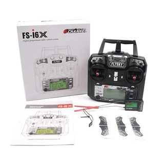 รีโมท Flysky i6x รุ่น FS-i6X 10ch รีซีฟ iA6B iA10B ใส่เครื่องบิน ฮอ โดรน หุ่นยนต์ คันเร่งซ้าย ส่งEMS