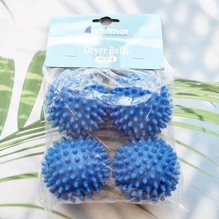 ลูกบอลซักผ้า ปรับผ้านุ่มแบบซิลิโคน Laundry Dryer Balls Reusable Silicone Soft Washing Balls Fabric Softener (Whitmor®)