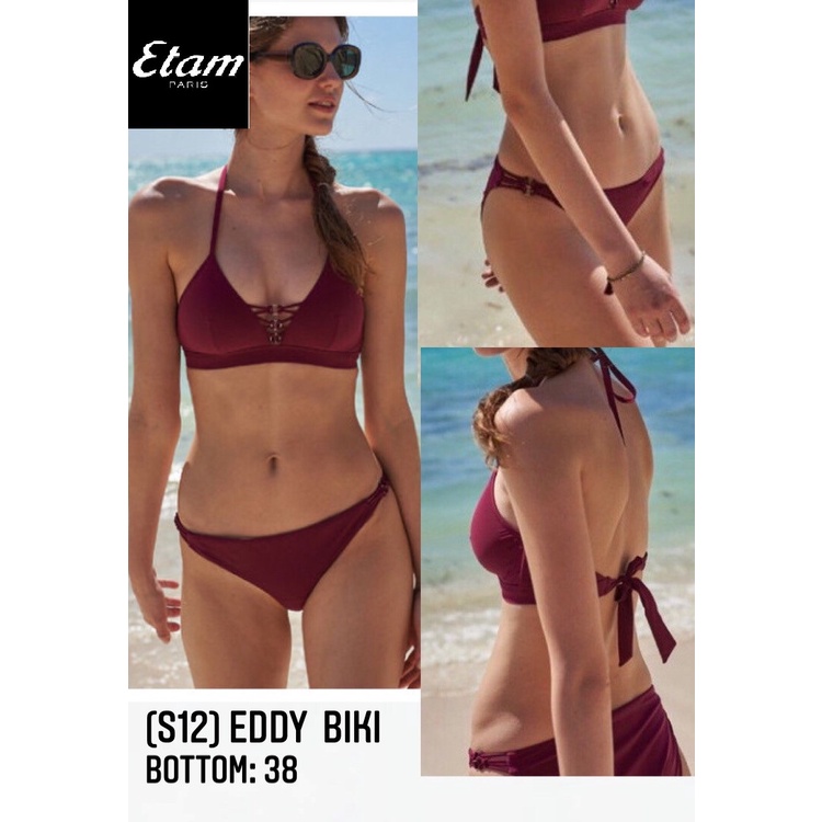 ETAM bottom bikini (เฉพาะกางเกง สะโพก 35-37 นิ้ว ฃ) แบรนด์เอแตม (Etam) (S12) ชุดว่ายน้ำ Bikini ของแท