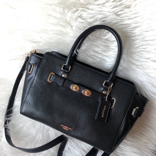 COACH F55665: BLAKE CARRYALL 25 IN BUBBLE LEATHER ขนาด 12 1/2" (L) x 7 1/4" (H) x 5" (W)