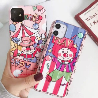 11 promax iPhone case เคสนิ่ม เนื้อซิลิโคน for iPhone X XS MAX XR  7+ 8PLUS full cover ตลกplay/ตลกshow