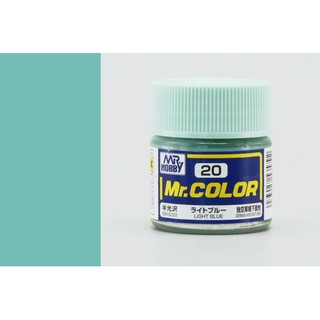 สีสูตรทินเนอร์ Mr.color C20 Light Blue Semi-Gloss 10ml