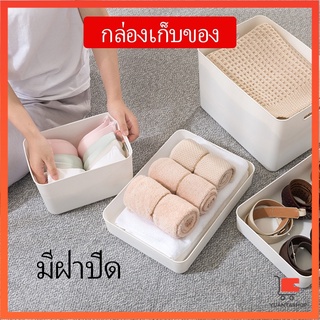 กล่องเก็บของ กล่องเก็บของเบ็ดเตล็ด พลาสติก มีฝาปิด  Storage Box