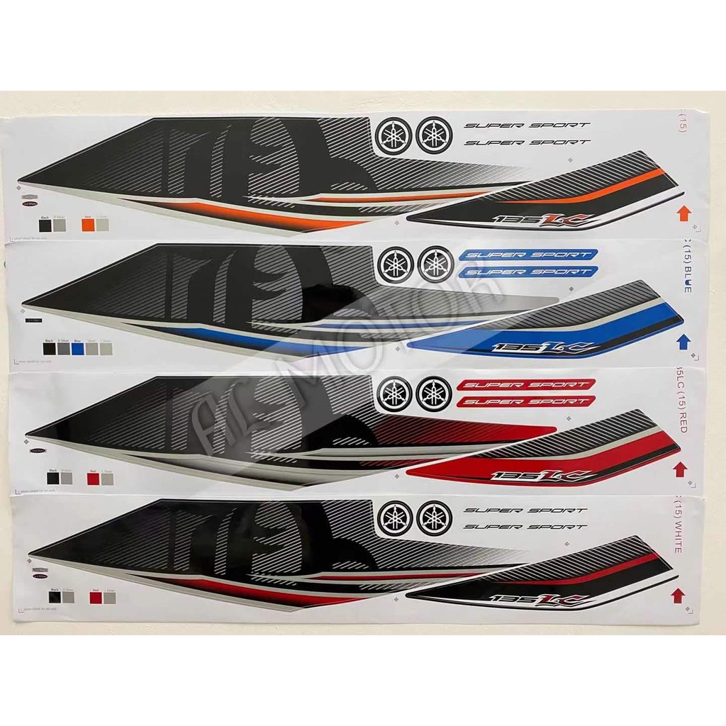 YAMAHA LC135 V2 / V3 / V4 / V5 / V6 ( 15 ) STRIPE STICKER YAMAHA
