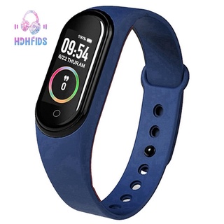 M4 Smart Bracelet Watch Waterproof Fitness Tracker Blood Pressure Heart Rate Monitor Wristband for Xiaomi Black