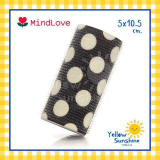 MindLove โรลม้วนผมสไตล์เกาหลียาวพิเศษ XL ลายจุด แกน 5x10.5 cm. โรลยาว 1 ชิ้น โรลแกนใหญ่ โรลม้วนผม โรลม้วนผมหน้าม้า