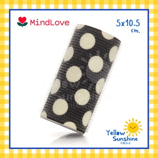 MindLove โรลม้วนผมสไตล์เกาหลียาวพิเศษ XL ลายจุด แกน 5x10.5 cm. โรลยาว 1 ชิ้น โรลแกนใหญ่ โรลม้วนผม โรลม้วนผมหน้าม้า