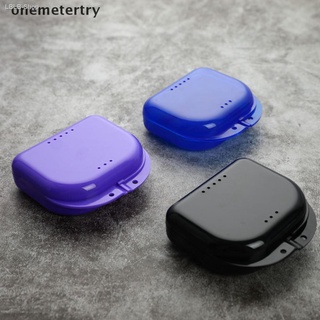 ins▦◊【oneme】 Tooth Retainer Box Brace Container Mouthguard Guard Denture Storage Case Cleaner .