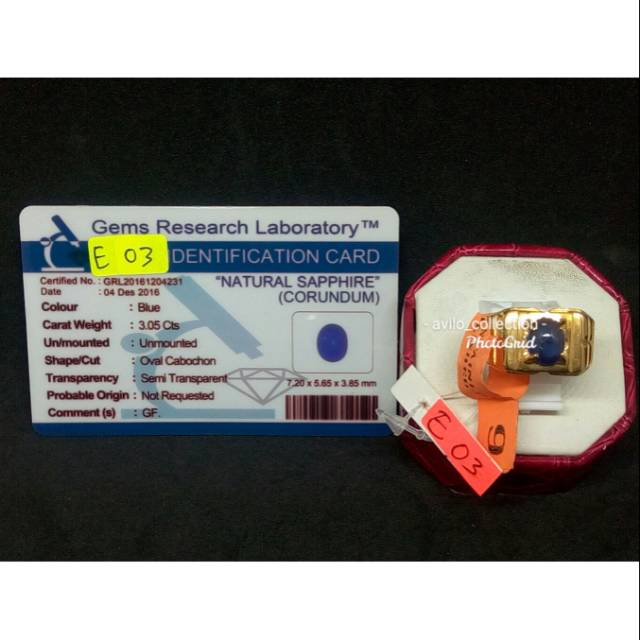 บลูแซฟไฟร์ รหัส E03*