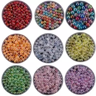 6 มม.8 มม.10 มม.Rainbow AB สีรอบลูกปัดอะคริลิคหลวม Spacer ลูกปัดสําหรับเครื่องประดับทํา DIY สร้อยข้อมือสร้อยคอ