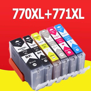 PGI 770 CLI 771 หมึก PGI 770XL CLI 771XL สีดำ PGI770XL CLI771XL ตลับหมึกสำหรับ TS6070  TS5070  MG6870  MF5770  MG7770