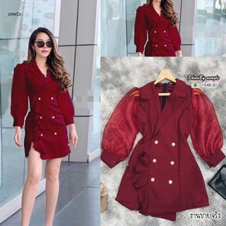 #เดรส เดรสสั้นผ้าซาร่าห์ ใส่ออกงานได้เลย พร้อมส่ง