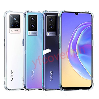 เคสโทรศัพท์มือถือแบบนิ่ม TPU ใส กันกระแทก สําหรับ Vivo Y30 5G Y50 Y20 Y20i Y20s Y01 T1X T1 Y75 Y73 Y55 V23e 5G V23 V21 V21e X80 X70 X60 X50 Pro Y12S Y21S Y33S Y76 Y12A Y15A Y15S Y12S