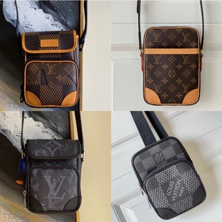 พรี Lv Louis Vuitton กระเป๋า​เก็บ​โทรศัพท์​ผู้ชาย​ กระเป๋าสะพายกระเป๋าสะพายข้าง กระเป๋าแฟชั่น