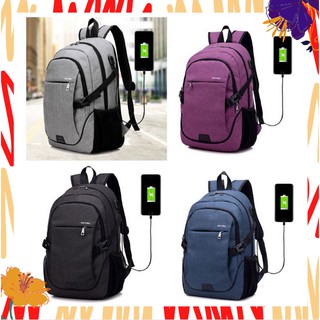 🔥SALE🔥กระเป๋าโน๊ตบุ๊ค กระเป๋าผู้ชาย กระเป๋าเป้ เป้สะพายหลัง  พร้อมส่ง(แถมฟรี สาย USB มูลค่า150 บาท)