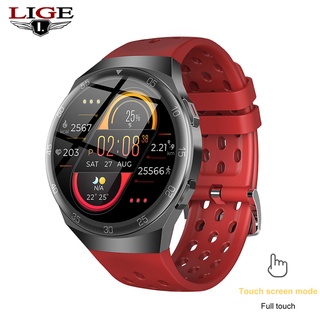 LIGE 1.28 นิ้วหน้าจอสัมผัสสีเต็มรูปแบบกีฬา Smartwatch ผู้ชายผู้หญิงฟิตเนสติดตามสมาร์ทวอทช์กันน้ำสำหรับ Huawei Xiaomi Apple