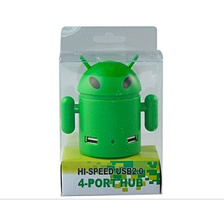 Hub usb 4 Port (แอนดรอย) สีเขียว