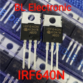 5ชิ้น irf640 IRF640N 200V18A N CHANNEL MOSFET เหมาะกับภาคขยายคลาสดีเครื่องเสียงรถยนต์