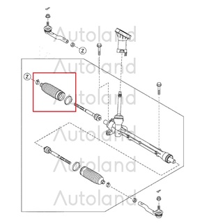 (ของแท้) ยางกันฝุ่นแร็คพวงมาลัยมาสด้า ใช้กับ Mazda2/ CX-3/ CX-8