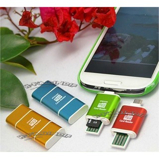 1002อะแดปเตอร์(อลูมิเนียม) Micro USB SD SDXC SDHC TF OTG