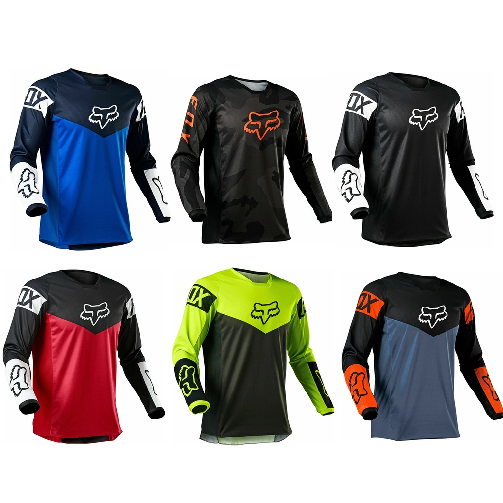 Fox เสื้อเจอร์ซีย์นักปั่น Speed Surrender ผู้ชายแขนยาว MTB Mountain Cross-country Cycling Sportswear