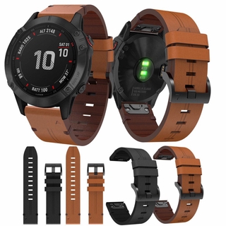 26 มม. หนังสายคล้องคอสำหรับ Garmin Fenix 5X / 5X Plus / 6X / 6X Pro สายรัดข้อมือสายรัดข้อมือ