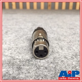 1ตัว LIDGE YM-001A ราคา1ตัว CANNON แจ็ค XLR ตัวเมีย 3 ขา ท้ายยาง สำหรับเข้าสาย รุ่น YM001A เอไอ-ไพศาล