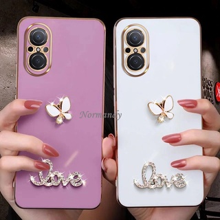 Ready Stock เคส Handphone Case for Huawei Nova 9se / 9 / 8i / Honor 50 Lite / P50 Pro 2022 New Fashion Crystal Butterfly Casing Ultra Thin Softcase Shockproof Back Cover เคสโทรศัพท์