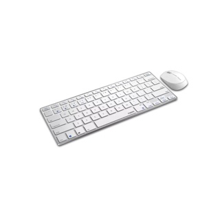 Multi-mode Wireless Mouse &amp; Ultra-slim Keyboard White