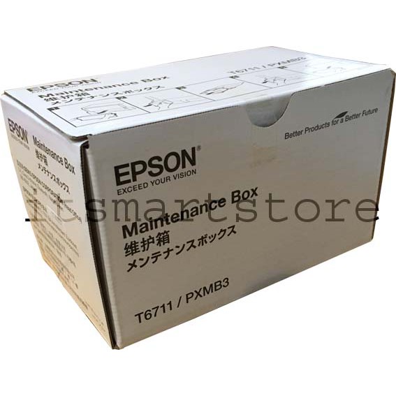 🔥ของแท้100%🔥 ชุดกล่องผ้าซับหมึก EPSON MAINTENANCE BOX T6711 L1455 , WF-3011, WF-3521, WF-7111, WF-76