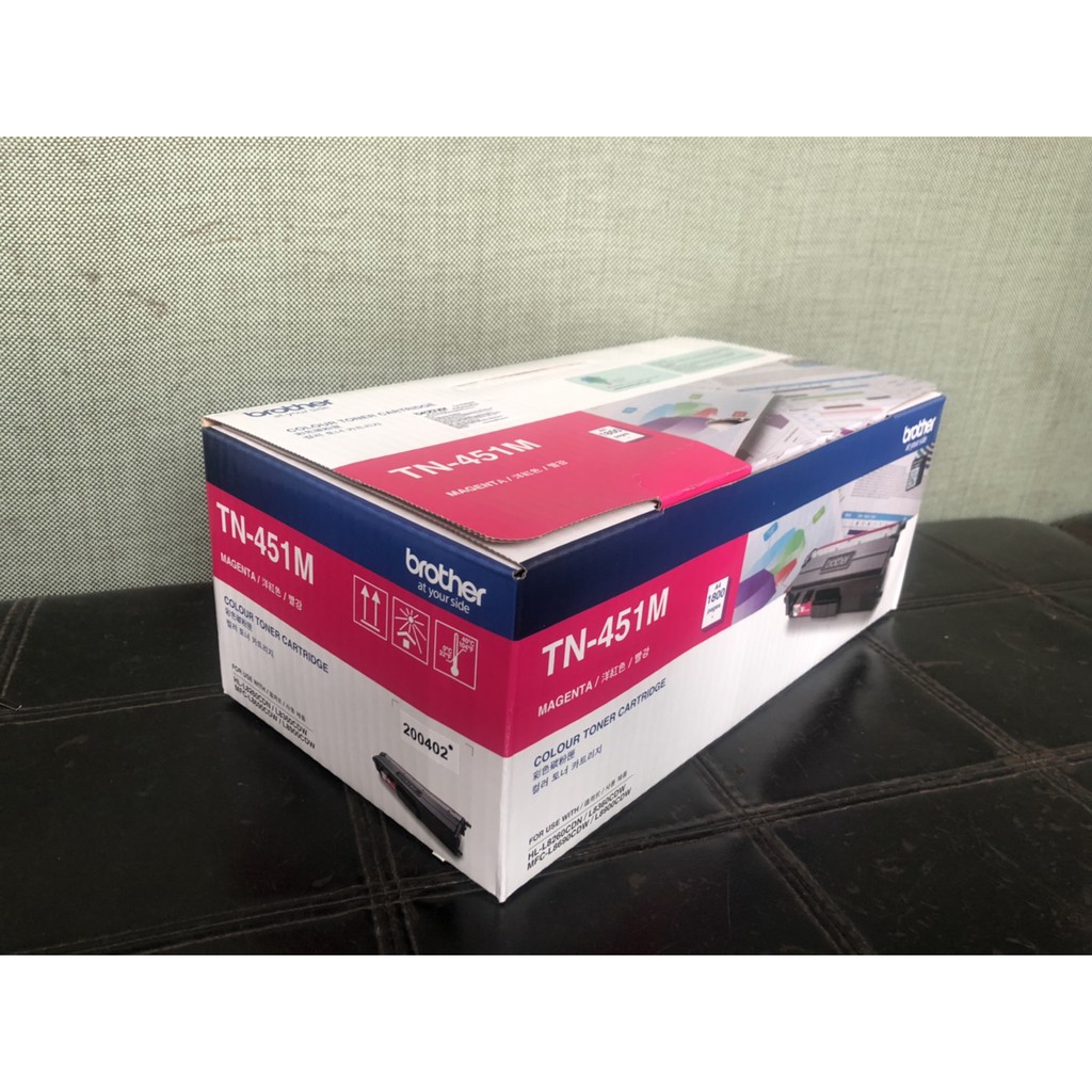 Brother รุ่น TN-451Mตลับผงหมึกแท้สีชมพู ยี่ห้อ Brother ใช้กับเครื่องมัลติฟังก์ชั่น รุ่น HL-L8260CDN,