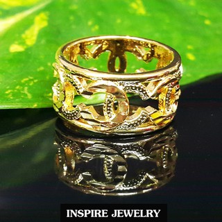 Inspire Jewelry ,แหวนทองตอกลาย งานแฟชั่นอินเทรนสุดๆ