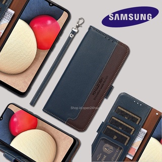 Samsung Galaxy A24 M14 5G A34 A54 A14 A04s A23 A13 M53 A33 A73 M33 A53 M23 M52 M22 A12 M32 A72 A52s A22 A32 A03 A03s A02s A52 M12 A02 ซองโทรศัพท์หนังพลิก ฟังก์ชั่น RFID กระเป๋าสตางค์คลาสสิก ด้วยเชือกมือ