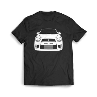 เสื้อผ้าผชเสื้อยืด พิมพ์ลายรถยนต์ Mitsubishi Evo XS-5XL