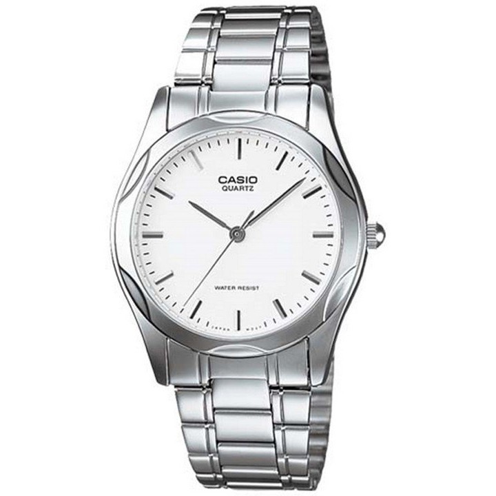 Casio นาฬิกาข้อมือผู้ชาย สายสแตนเลส สีเงิน รุ่น MTP-1275D-7ADF