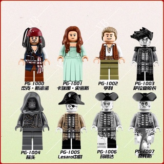 โจรสลัดของ Caribbean Captain Jack ของเล่นเพื่อการศึกษาสําหรับเด็ก minecraft nano friends technic minifigures