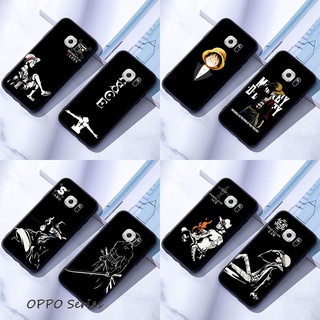 Samsung Galaxy S6 / S6 Edge / S6 Edge Plus + เคสมือถือแบบซิลิโคน สำหรับ One Piece Black