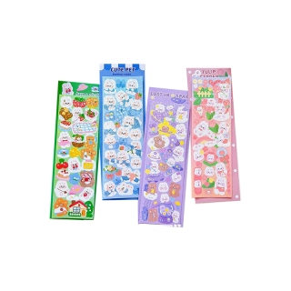 Flowertree สติกเกอร์ ลายหมี กระต่าย สําหรับตกแต่งสมุดภาพ 1 ชิ้น