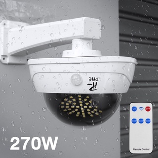 โคมไฟกล้อง CCTV 270W โคมไฟกล้องวงจรปิด เปลี่ยนได้ 3โหมด พร้อมรีโหมดคอนโทรล กันน้ำ ไฟโซล่าเซลล์ ไฟติดผนัง Solar Light CHR