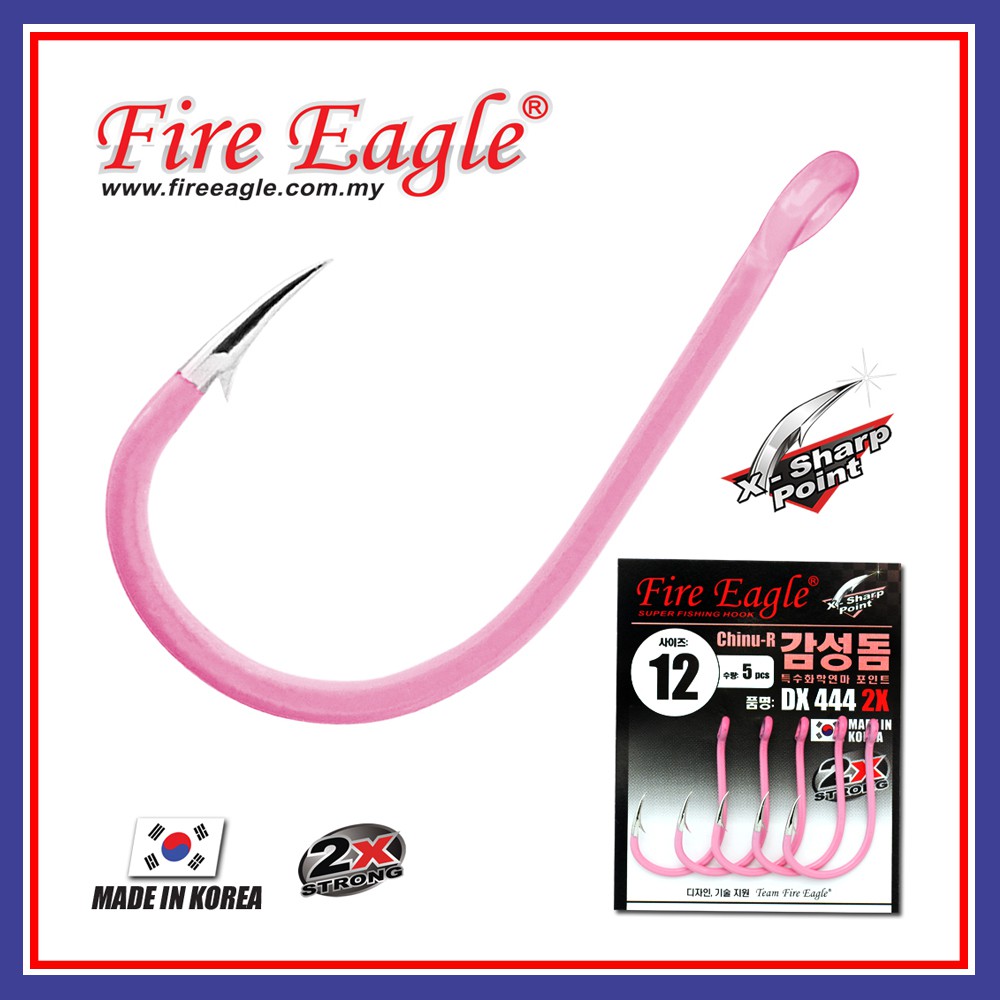 Fire Eagle Chinu Super Fishing Hook DX 444 Double Strong