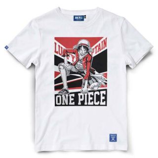 เสื้อยืดวันพีช One piece-827-สีขาว Luffy