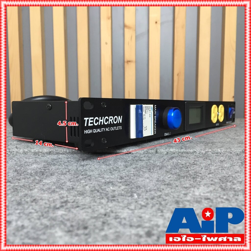 TECHCRON AC802A ปลั๊กไฟ 1U ปลั๊กเหลือง AC802 จอสีน้ำเงิน AC-802 ปลั๊กไฟใส่แร็ค AC 802 A ปลั๊กไฟภาคสนาม ปลั๊กไฟใช้กับเ… ราคา ถูกที่สุด ดีลบีเคเค แกลเลอรีภาพที่ 4