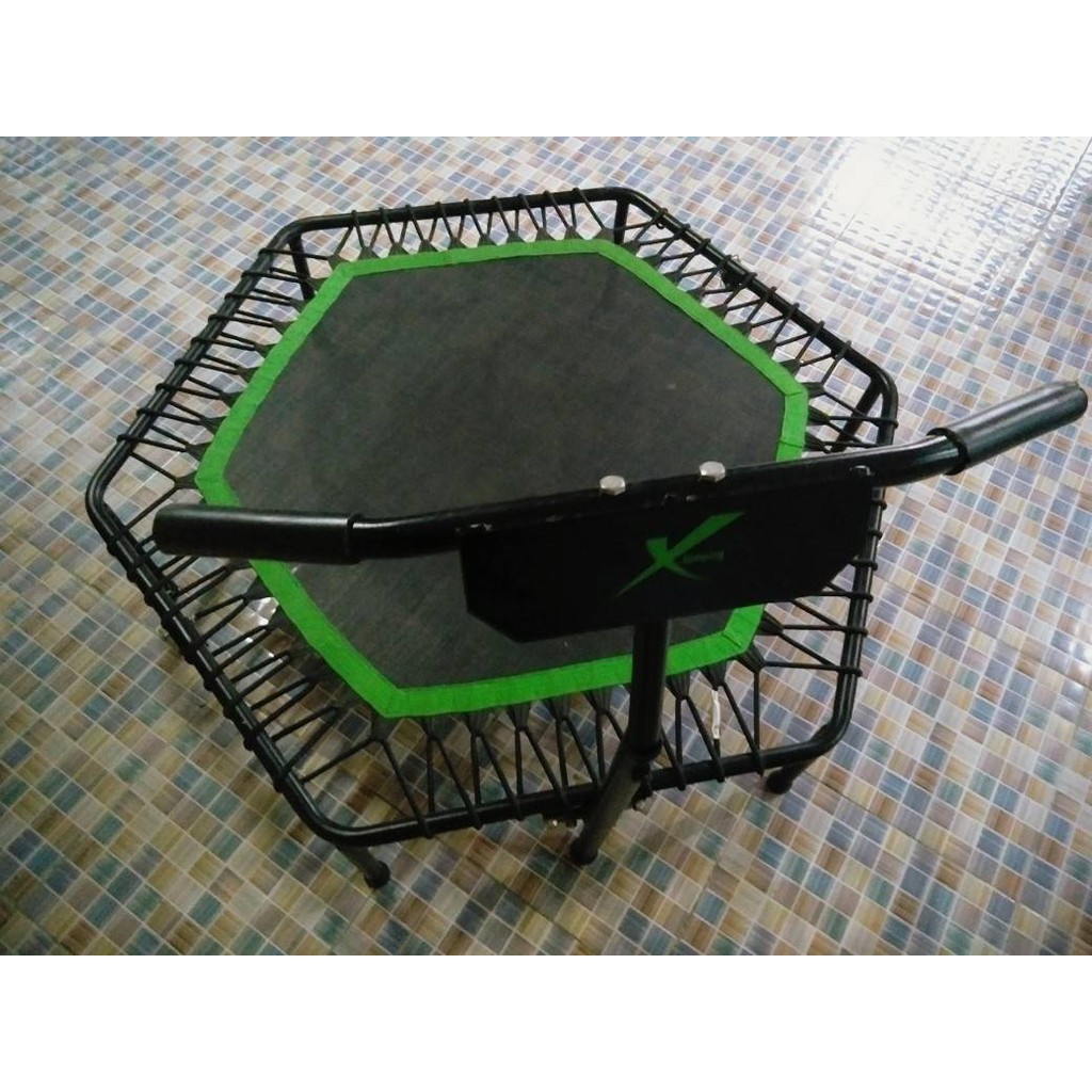 XJumping แทรมโพลีน 6 เหลี่ยมแบบมีมือจับขนาด 50นิ้ว เอ็กซ์จั้มปิง Shopee Thailand