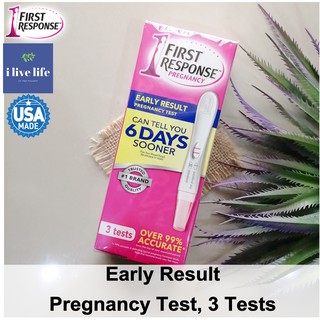 อุปกรณ์ทดสอบการตั้งครรภ์ Early Result Pregnancy Test 3 Tests - First Response