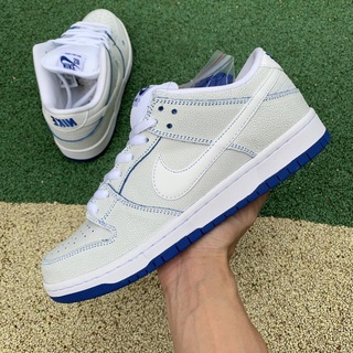 【ลดราคา】ใหม่ ขายดี SB Dunk Low white blue Crackle รองเท้ากีฬาพอร์ซเลน สีฟ้า และสีขาว CJ6884-100 2022