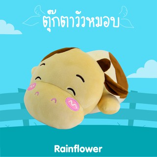 ✨🐮 ตุ๊กตาวัวหมอบเนื้อนุ่ม แบรนด์  Rainflower ✨🐮