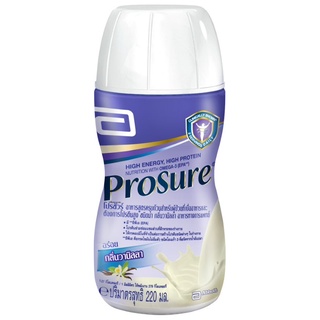 PROSURE โปรชัวร์ อาหารสูตรครบถ้วน สำหรับผู้ป่วยเบื่ออาหาร กลิ่นวานิลลา ชนิดน้ำ 220 มล.